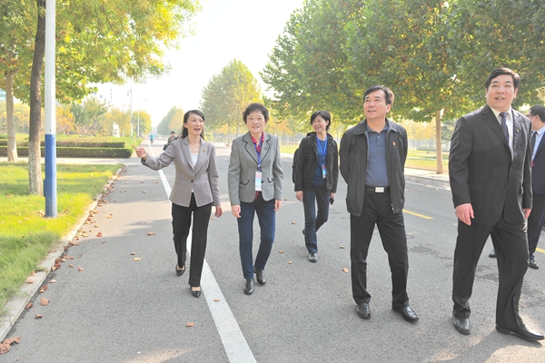 专家实地考察校园