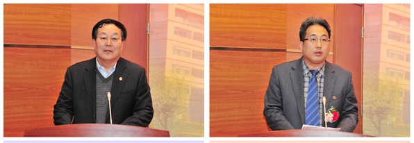 临床医学院党委书记董铁军发言 公共卫生与管理学院院长尹文强发言 临床医学院党委书记董铁军发言 公共卫生与管理学院院长尹文强发言