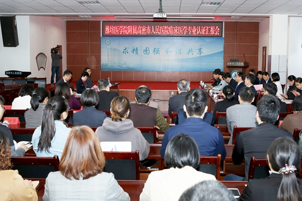 附属高密市人民医院汇报会现场